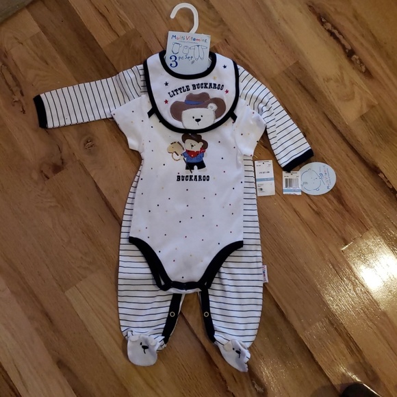 SALE Infant Size 6-9 Months Pink /& White Striped Romper with Bear Ballerina NWT